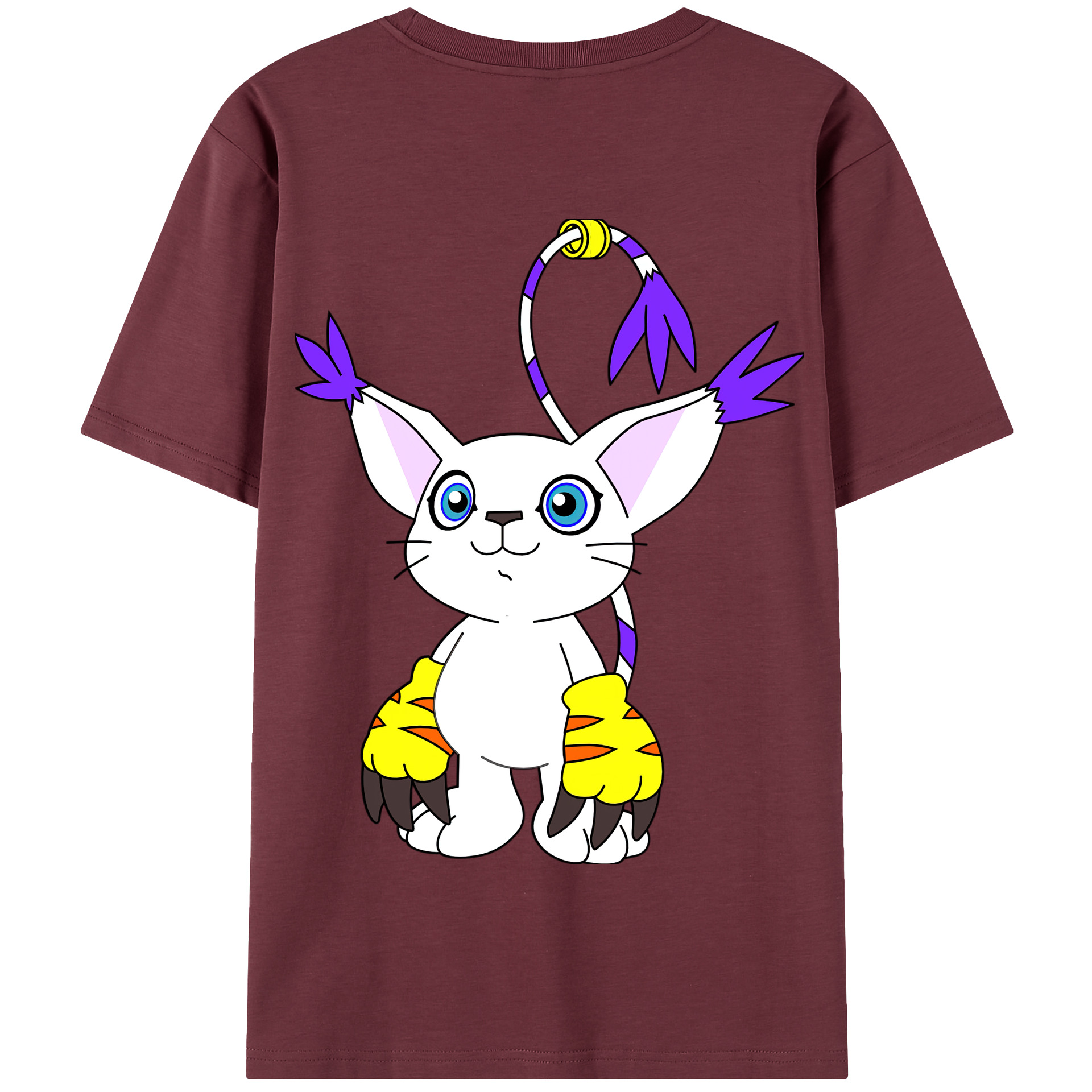 （画像用） Digimon デジタルモンスター/デジモン 綿100％半袖Tシャツ（背面プリント）